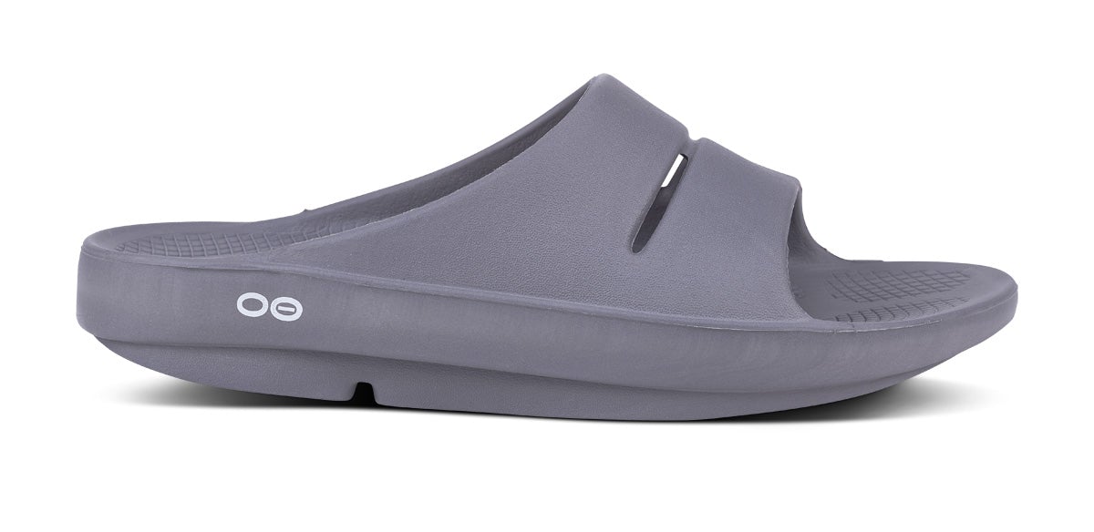 Grey Women's Oofos OOahh Slide Sandals | p13FCvbnS35