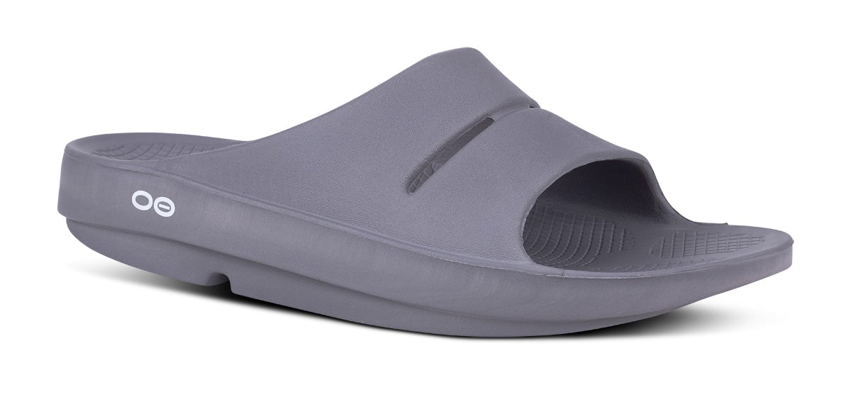 Grey Women\'s Oofos OOahh Slide Sandals | p13FCvbnS35