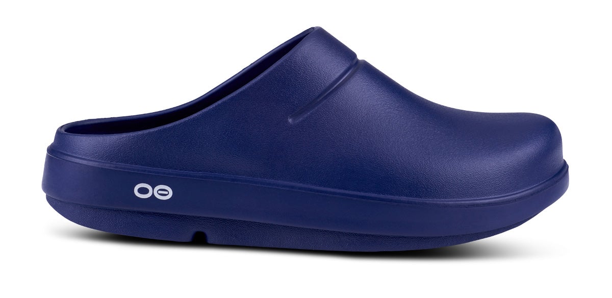 Navy Men's Oofos OOcloog Clogs | dC7pzQLJwaP