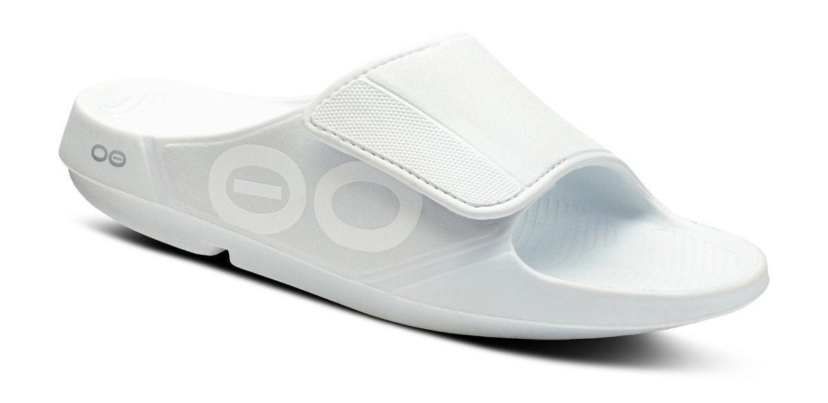 White Women\'s Oofos OOahh Sport Flex Sandals | nImWMUKI0ry