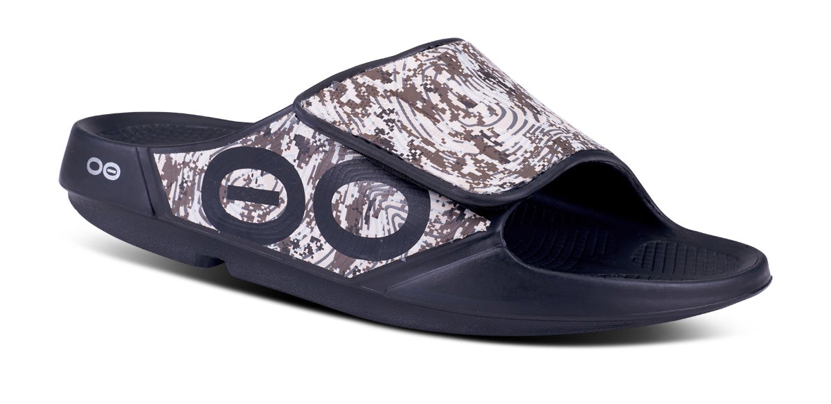 Camo Women's Oofos OOahh Sport Flex Sandals | h5QqQjwhxDT